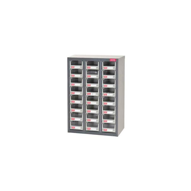 Shuter Parts Drawer Cabinet, 24 Drawers, Floor unit, 17-1/2