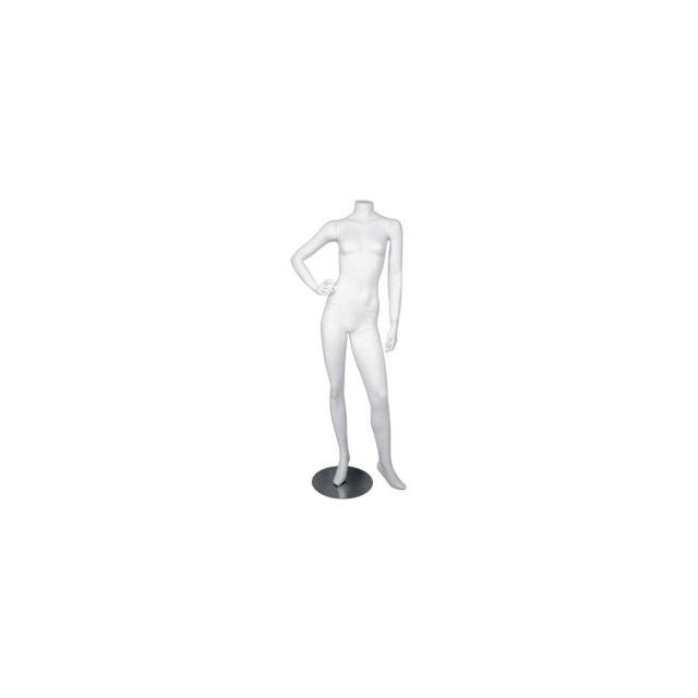 Female Mannequin - Headless Right Hand on Hip Left Leg Sideways - Matte Finish ERICA-3