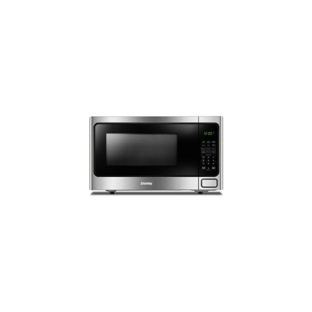 Danby® Countertop Microwave 1000 Watts 1.1 Cu.Ft. Capacity Black & Silver DDMW1125BBS