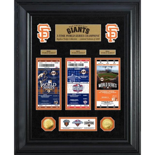 San Francisco Giants World Series Deluxe Gold Coin & Ticket Collection MPN:SFG3CWSTICK
