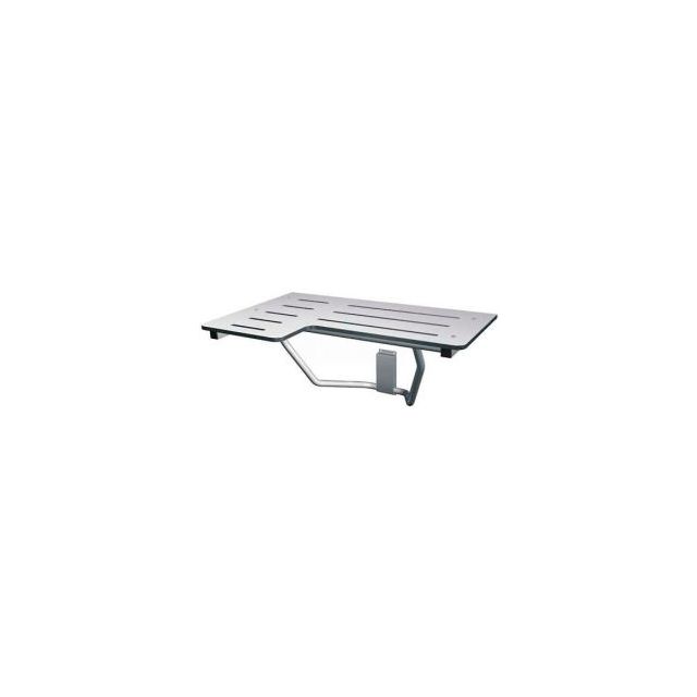 Frost Retractable Wall Mounted Shower Seat - Stainless/White - 975R 975R