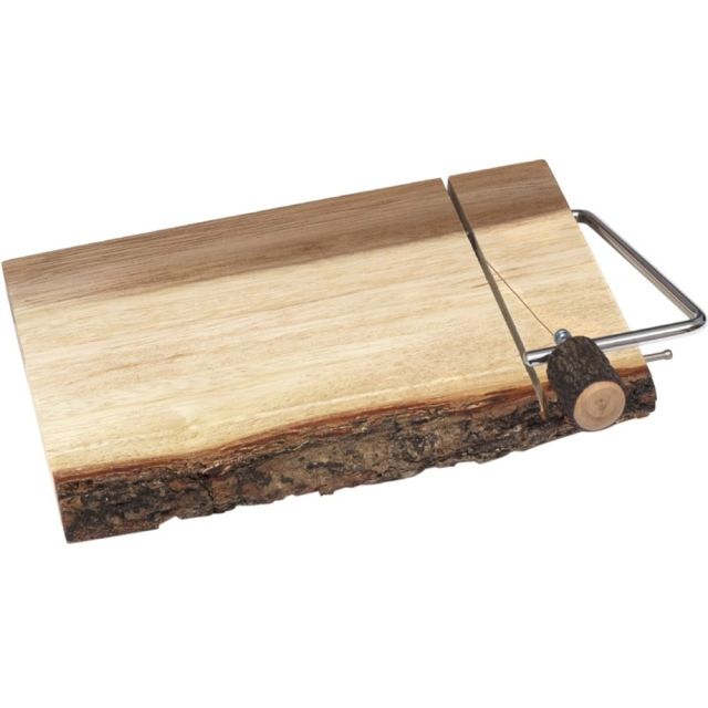 Lipper Acacia & Bark Slab Cheese Slicer - 1 Piece(s) - Cheese Slicer - Slicing - Acacia Wood (Min Order Qty 2) 1032
