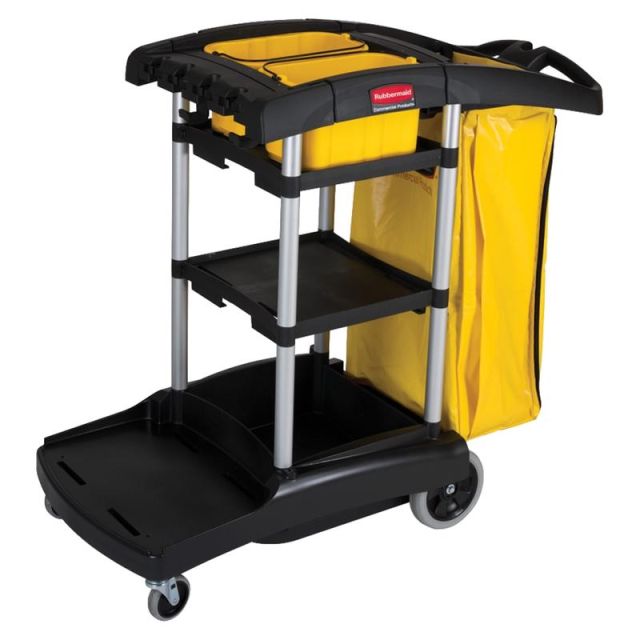 Rubbermaid High-Capacity Cleaning Cart MPN:9T7200BK