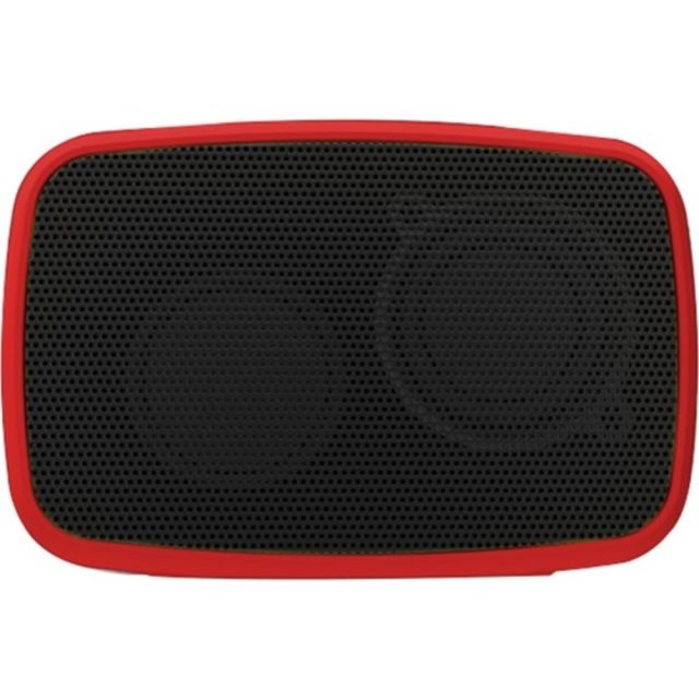 Ematic Rugged Life Portable Bluetooth Speaker System - Red - Battery Rechargeable - USB (Min Order Qty 3) MPN:ESQ206RD