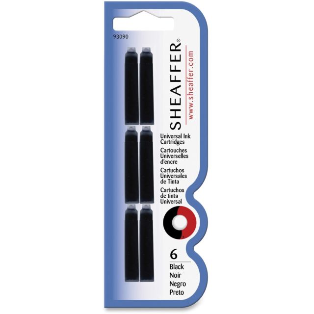 Sheaffer Universal Ink Cartridges - Black Ink - SHF93090