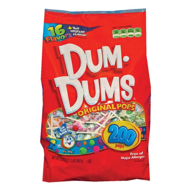 Dum Dum Pops Bag, Pack Of 200 (Min Order Qty 5) MPN:71