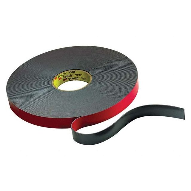 Black Double-Sided Acrylic Foam Tape: 36 yd Long, Acrylic Adhesive MPN:7000049257
