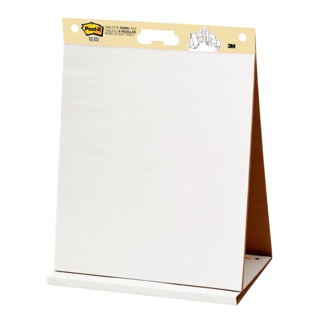 Post-it Super Sticky Tabletop Easel Pad, 20in x 23in, White, Pad Of 20 Sheets (Min Order Qty 3) MPN:563R