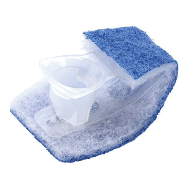Scotch-Brite Disposable Toilet Scrubber Refills, White/Blue, Box Of 10 (Min Order Qty 7) 558RF4