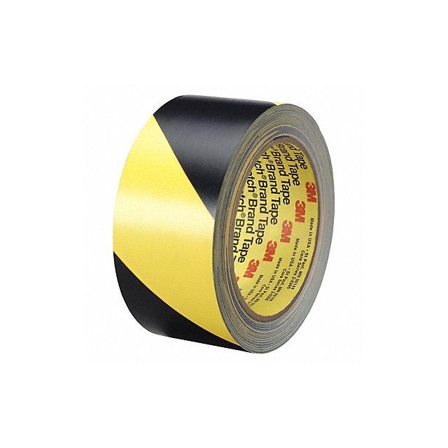 Floor Tape Black/Yellow 1 inx108 ft Roll MPN:5702