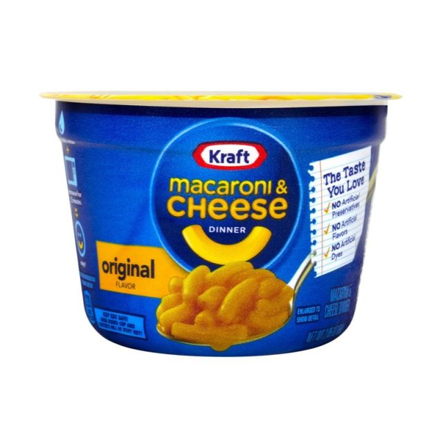 Kraft Foods Mac & Cheese Easy Mac Cups, Pack Of 12 (Min Order Qty 2) MPN:32304