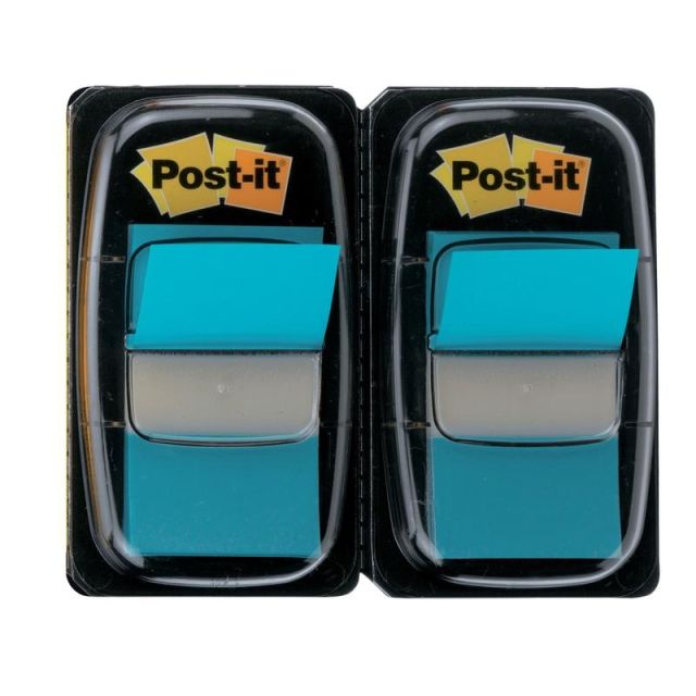 Post it Flags, 1in x 1 7/10in, Bright Blue, 50 Flags Per Pad, Pack Of 2 Pads (Min Order Qty 10) MPN:680-BB2