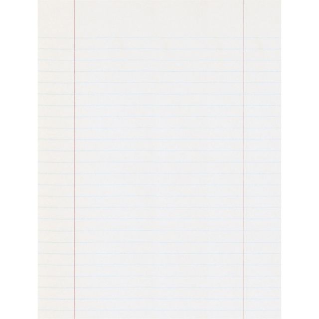 Pacon Composition Paper, Unpunched, 3/8in Rule, 8in x 10 1/2in, Red Margin, 500 Sheets (Min Order Qty 3) 2431