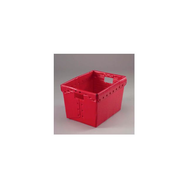 GoVets™ Corrugated Plastic Totes - Postal Nesting- No Lid 18-1/2x13-1/4x12 Red 915RD257
