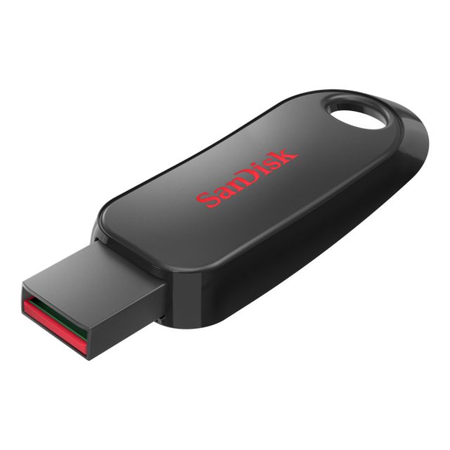 Sandisk Cruzer Snap USB Flash Drive, 64GB, Black (Min Order Qty 3) MPN:SDCZ62-064G-A46