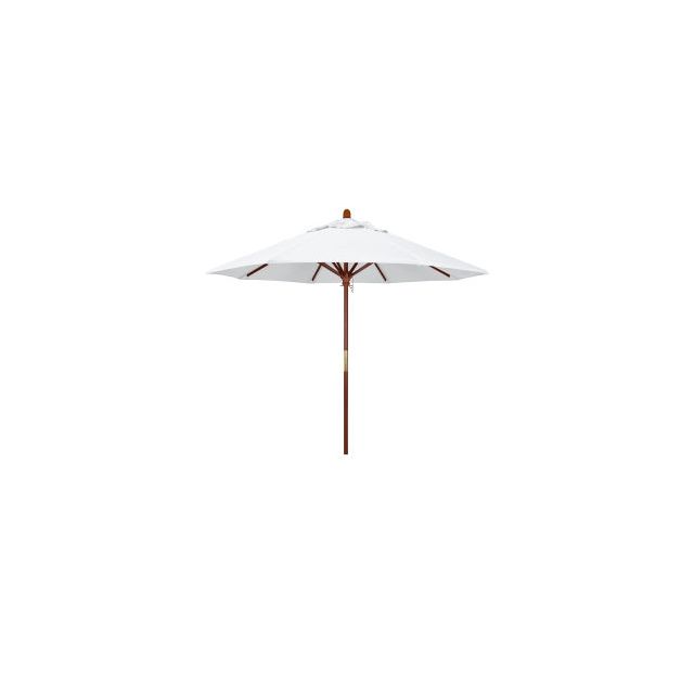 California Umbrella 9' Patio Umbrella - Olefin White - Hardwood Pole - Grove Series MARE908-F04