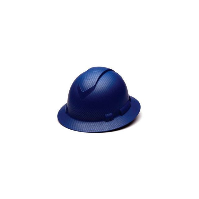 Ridgeline Full Brim Hard Hat Mate Blue Pattern 4-Point Ratchet Suspension - Pkg Qty 12 HP54122