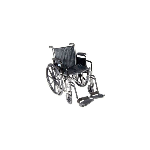 Silver Sport 2 Wheelchair Non Removable Fixed Arms Elevating Leg Rests 18