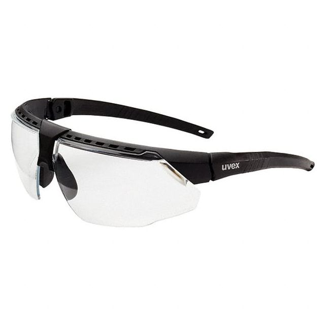 Safety Glass: Scratch-Resistant, Polycarbonate, Clear Lenses, Full-Framed, UV Protection MPN:S2850