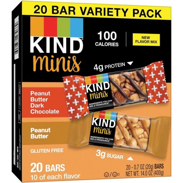 KIND Peanut Butter Variety Pack Mini Snack Bars - No 27967