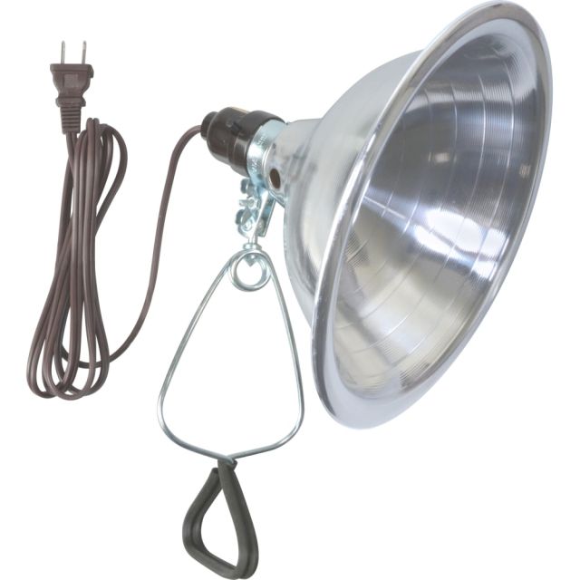 Woods 18/2 SPT-2 6ft White Clamp Lamp With 8-1/2in Reflector (Min Order Qty 4) MPN:0151