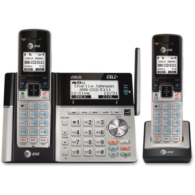 AT&T Connect to Cell DECT 6.0 Expandable Cordless Phone With Digital Answering Machine, TL96273 TL96273