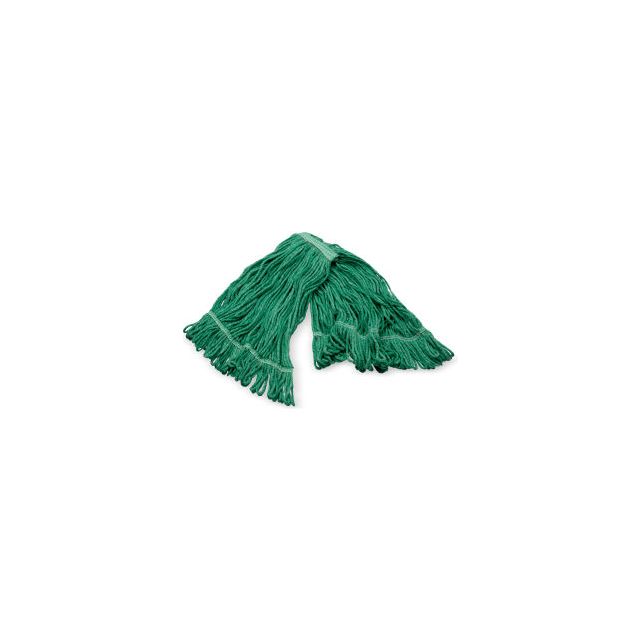 Carlisle® 4-Ply Anti-Microbial Looped End Mop w/ Green Band Medium Green Pack of 12 - Pkg Qty 12 369320M09