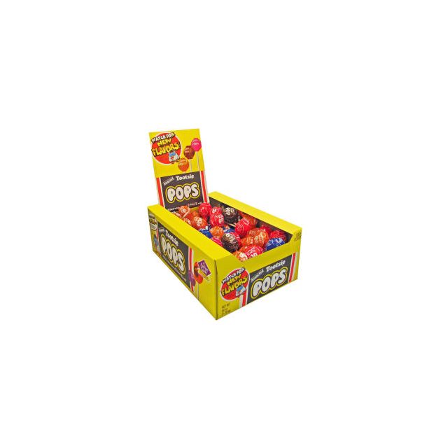 Tootsie Roll® Tootsie Pops 0.6 oz. Assorted Flavors 100/Box TOO508
