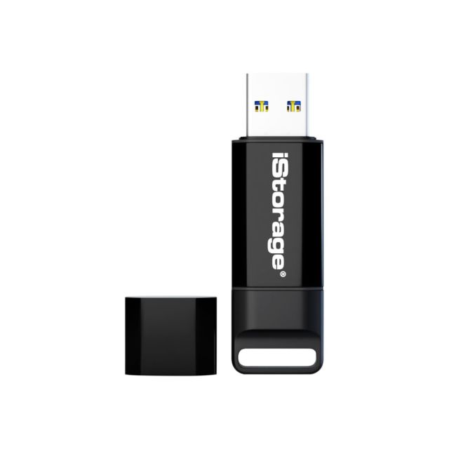 iStorage datAshur BT - USB flash drive (biometric) - encrypted - 64 GB - USB 3.2 Gen 1 IS-FL-DBT-256-64-DUP
