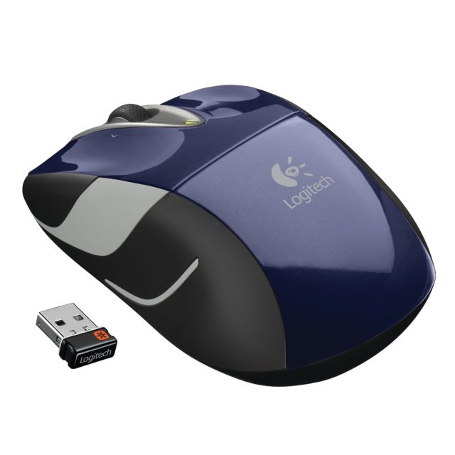 Logitech M525 Wireless Mouse, Blue, 910-002698 910-002698