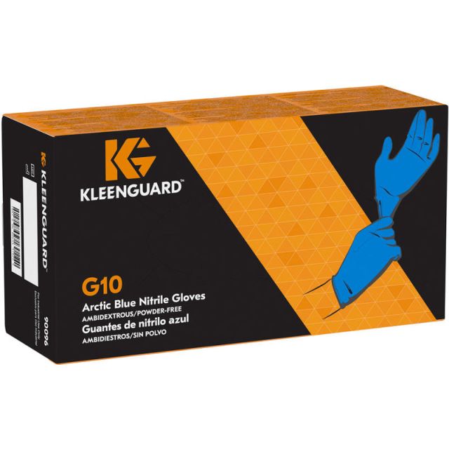 Kleenguard Powder-free G10 Nitrile Gloves, Small, 90096