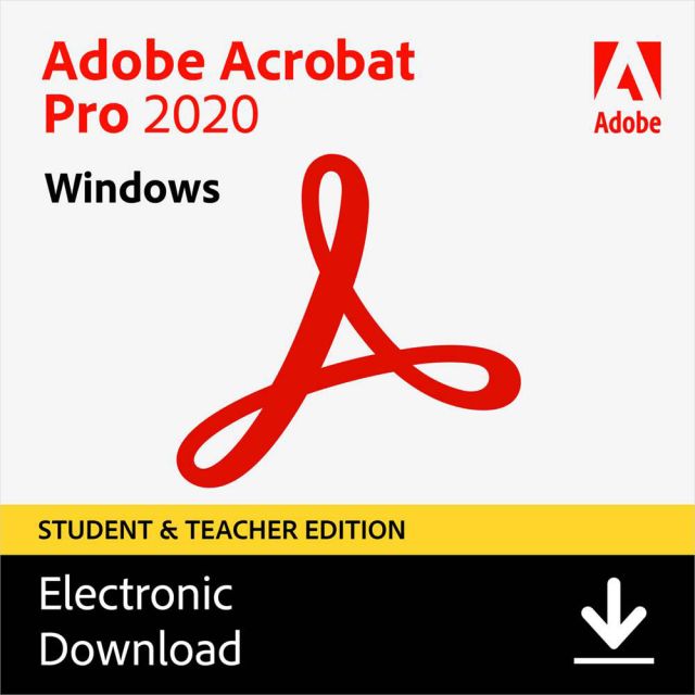 Adobe Acrobat Pro 2020 Student & Teacher (Windows)