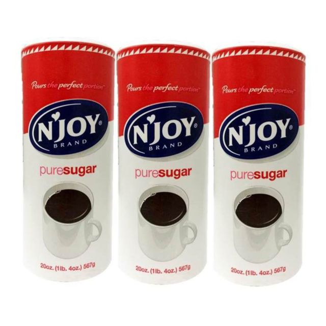 Sweetener Packets, nJoy Sugar, 20 Oz, Pack Of 3 94205