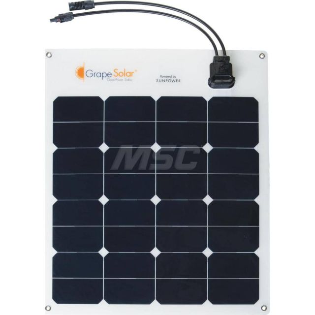Solar Panels, Maximum Output Power (W): 50 , Amperage (mA): 2.8 , Terminal Contact Type: MC-4 , Mounting Type: Mounting Holes  MPN:GS-FLEX-50W-SP