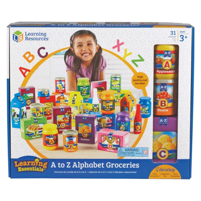 Learning Resources A-Z Alphabet Groceries Activity Set 7729