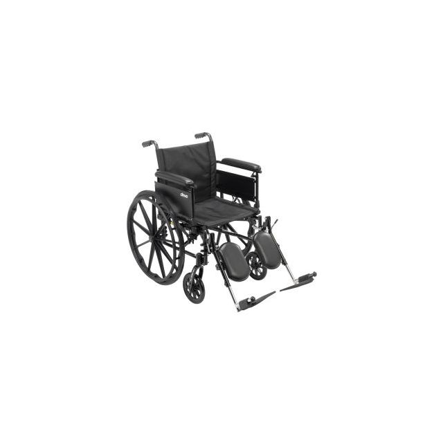 Cruiser X4 Wheelchair with Adjustable Detachable Full Arms Elevating Leg Rests 20
