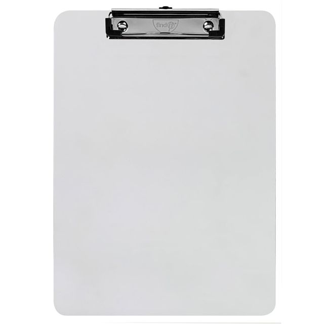 Find It Clipboards, 4-1/2in x 10in, White, Pack Of 10 Clipboards (Min Order Qty 2) MPN:FT07040