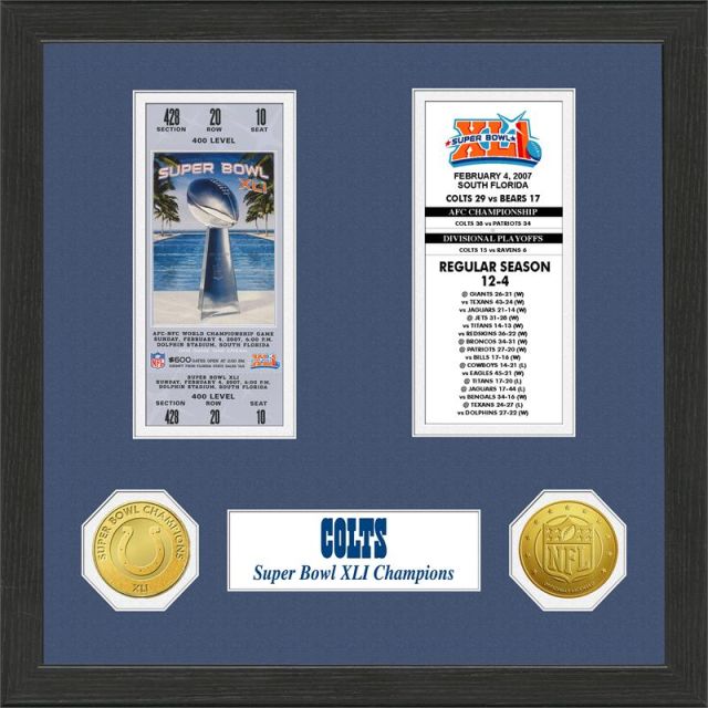 Indianapolis Colts  SB Championship Ticket Collection MPN:ICSBTK