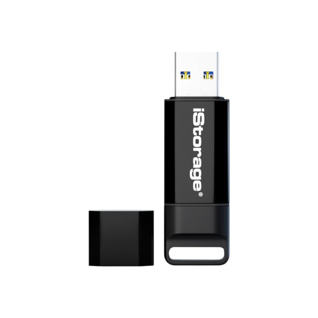 iStorage datAshur BT - USB flash drive (biometric) - encrypted - 16 GB - USB 3.2 Gen 1 - FIPS 140-2 Level 3 IS-FL-DBT-256-16-DUP