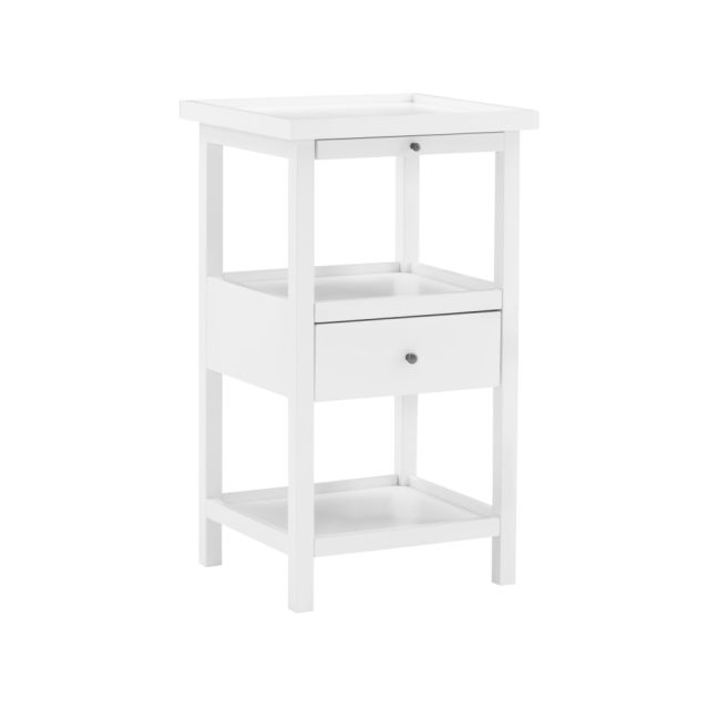 Powell Toscao Side Table, 29-3/4inH x 17inW x 15-3/4inD, White MPN:ODP2270