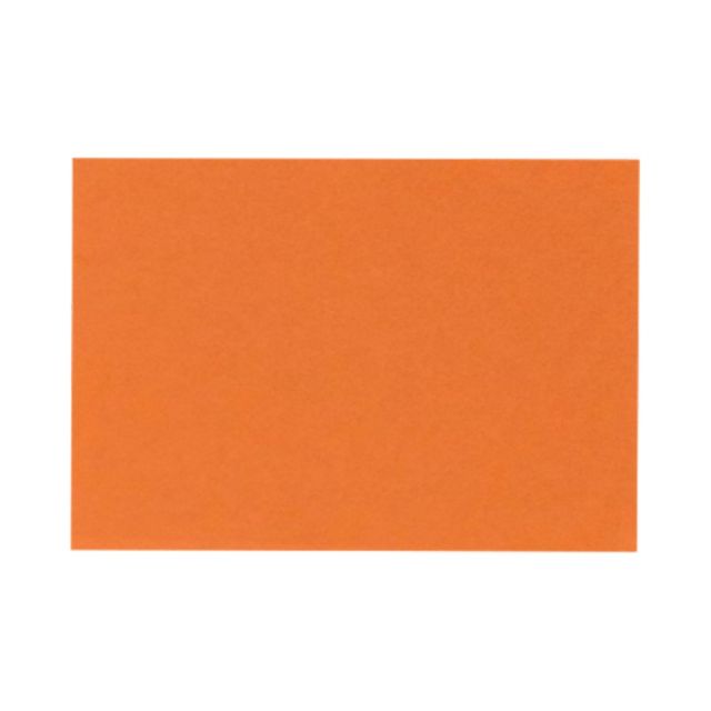 LUX Flat Cards, A2, 4 1/4in x 5 1/2in, Mandarin Orange, Pack Of 50 (Min Order Qty 5) MPN:EX4020-11-50