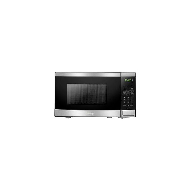 Danby® Countertop Microwave 700 Watts 0.7 Cu.Ft. Capacity Black & Silver DBMW0721BBS
