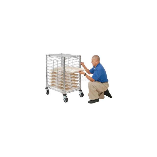 Nexel® End Load Wire Tray Cart with 19 Tray Capacity 317168