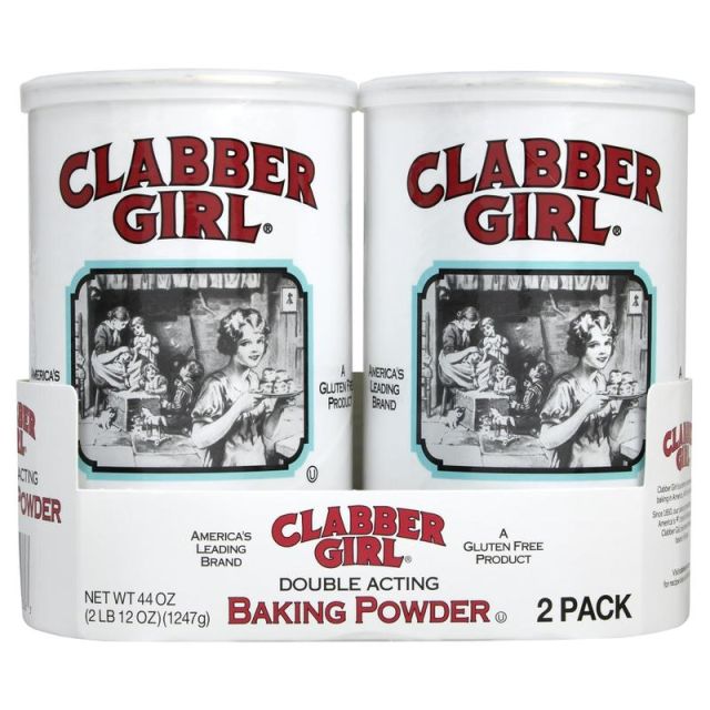 Clabber Girl Baking Powder, 22 Oz, Pack Of 2 Tubs (Min Order Qty 2) 00336