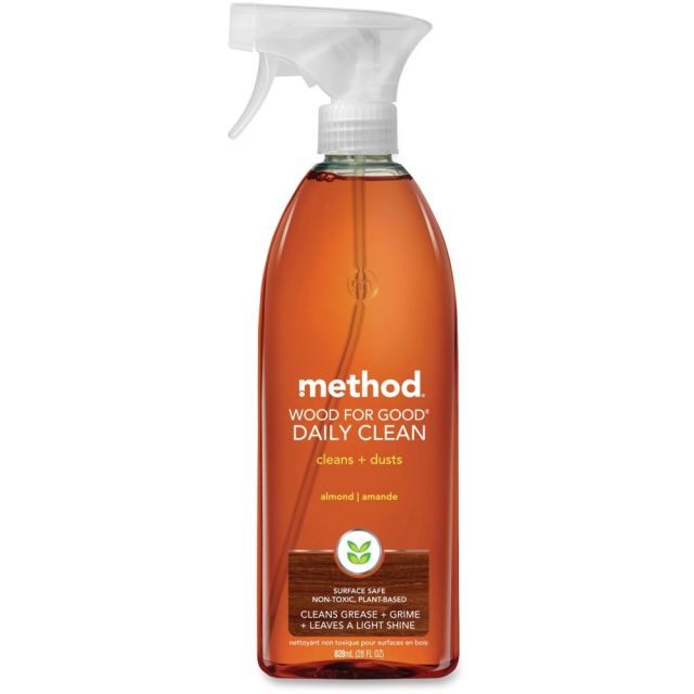 Method Daily Wood Cleaner - Spray - 28 fl oz (0.9 quart) - Almond Scent - 8 / Carton 01182CT
