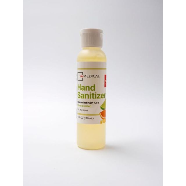 Hand Sanitizer 3x 4oz Citrus Scented (QTY: 50 Boxes of 3 Bottles)