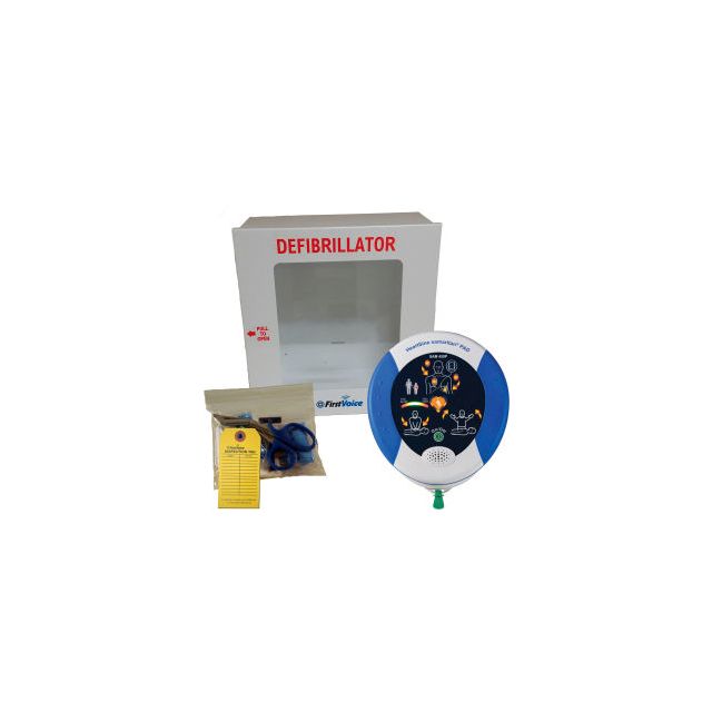 HeartSine Samaritan® 450P Semi-Auto Defibrillator with CPR Assist and Mounting Cabinet HS002F