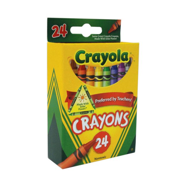 Crayola Standard Crayons, Assorted Colors, Box Of 24 Crayons (Min Order Qty 29) MPN:52-0024