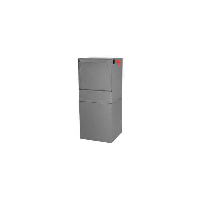 dVault Parcel Protector Vault Mailbox and Parcel Drop DVU0050 - Rear Access - Gray DVU0050-2
