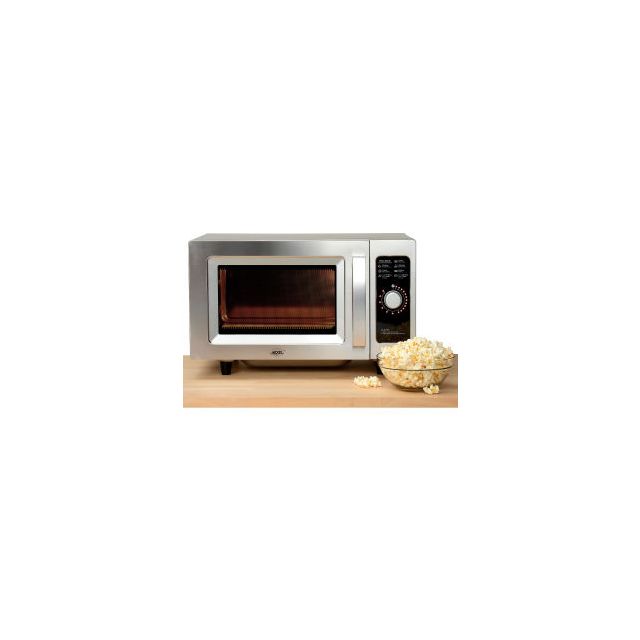 Nexel® Commercial Microwave Oven 0.9 Cu. Ft. 1000 Watts Dial Control Stainless Steel 942242